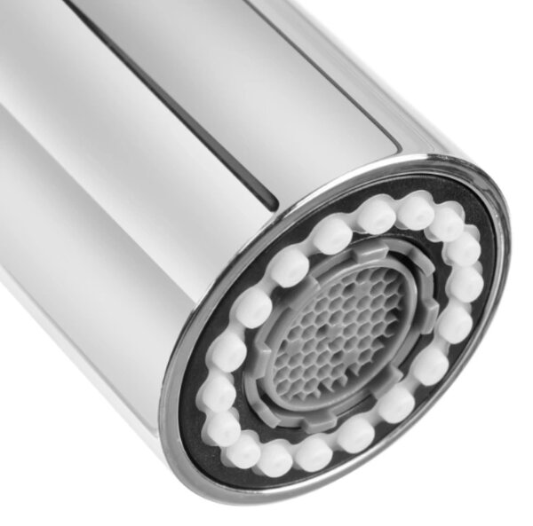 Invena Terra, kuchynská batéria s elastickým ramenom, čierna-chróm, INV-BZ-54-L04-D