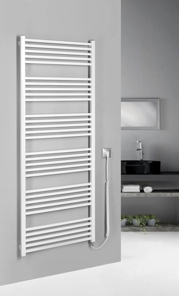 Sapho Sapho, METRO-E elektrické vykurovacie teleso, rovné, 500x1060 mm, 400 W, čierna matná, ME410B