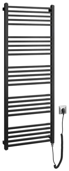 Sapho Sapho, METRO-E elektrické vykurovacie teleso, rovné, 500x1340 mm, 500 W, čierna matná, ME513B