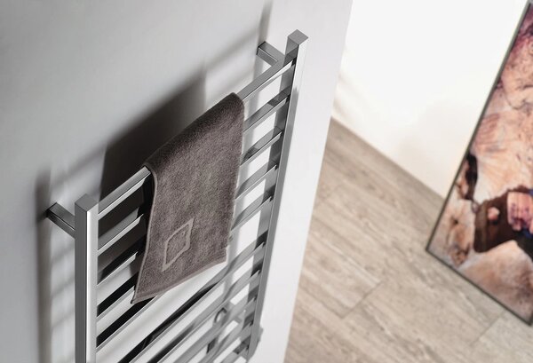 Sapho Sapho, ESKINADO elektrický sušiak uterákov, hranatý, 620x1160 mm, 120 W, nerez, ER430V