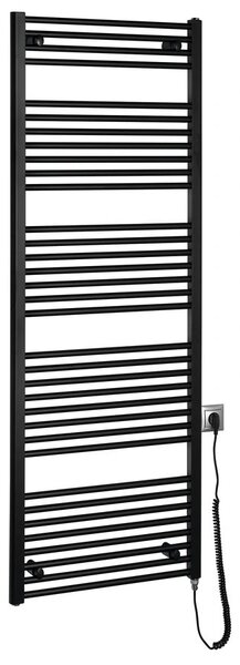 Aqualine Aqualine, DIRECT-E elektrické vykurovacie teleso, rovné, 600x1680 mm, 800 W, čierna, ILE66TB
