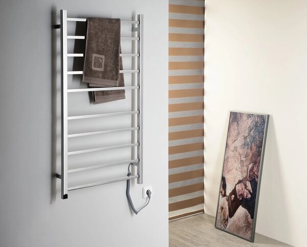 Sapho Sapho, ESKINADO elektrický sušiak uterákov, hranatý, 620x1160 mm, 120 W, nerez, ER430V
