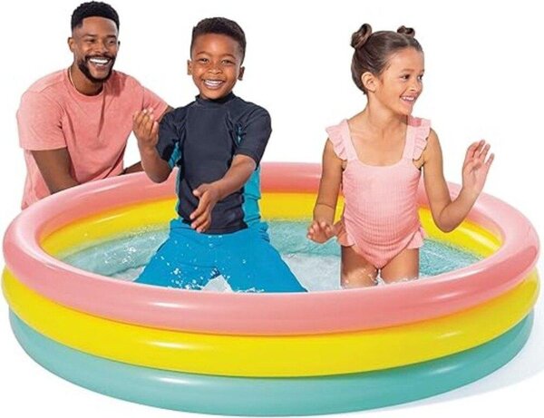 Intex nafukovací detský bazénik trojfarebný malý 157412 - Bazén