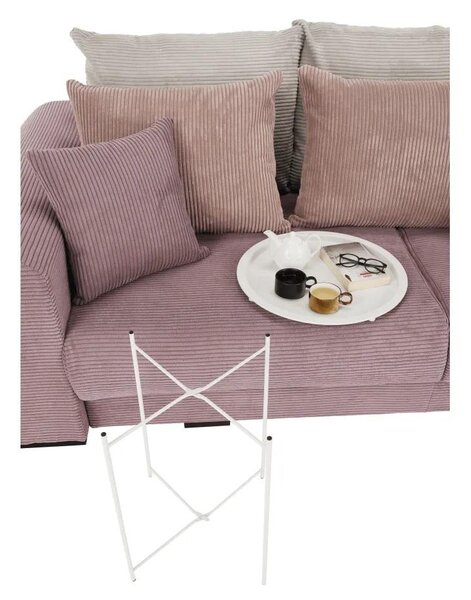 Kondela RENDER BI 0000273680 - Príručný stolík s odnímateľnou táckou, biela