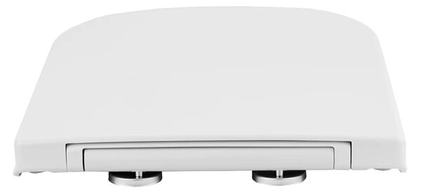 Gamma Lumino, toaletné WC sedátko 445x345mm z PP s pomalým zatváraním, biela, GAM-LUMINO