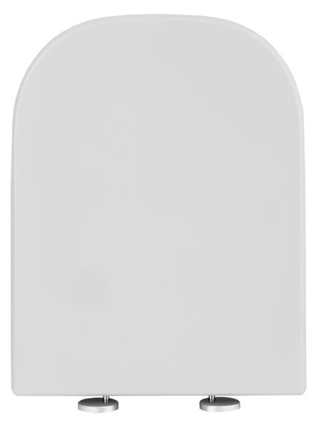 Gamma Lumino, toaletné WC sedátko 445x345mm z PP s pomalým zatváraním, biela, GAM-LUMINO