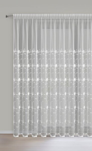 Dekorstudio Záclona CLARISA s riasiacou páskou 500x250cm - biela