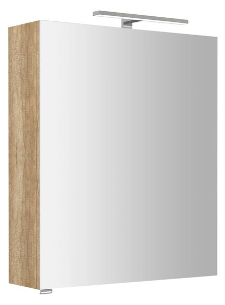 Sapho Sapho, RIWA galérka s LED osvetlením, 60x70x17cm, dub Alabama, RIW060-0022