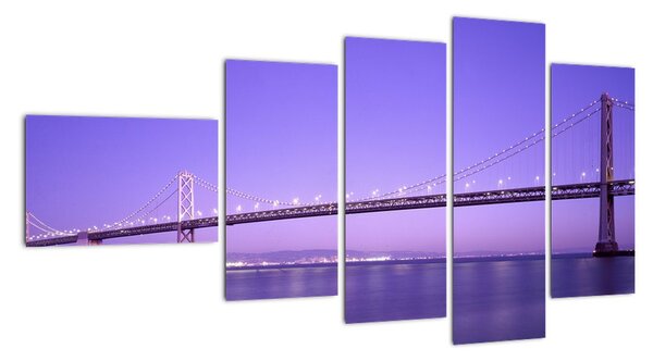 Obraz dlhého mosta (Obraz 110x60cm)