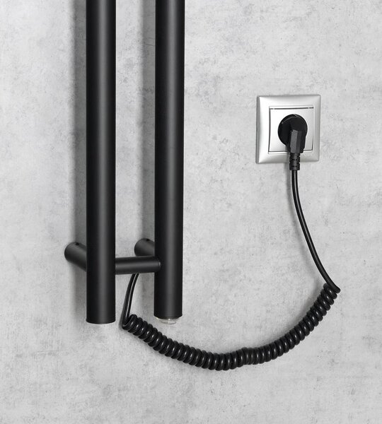 Sapho Sapho, PAPINADO elektrický sušiak uterákov, 109x1200mm, 40W, čierna mat, ER340