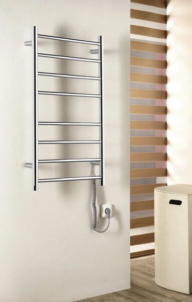 Sapho Sapho, REDONDO elektrický sušiak uterákov, guľatý, 500x900 mm, 75 W, leštená nerez, ER220V