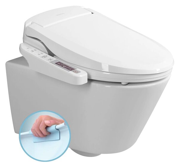 Sapho Sapho, AVVA závesné WC s elektronickým bidetom BLOOMING EKO PLUS, NB-1160D-3