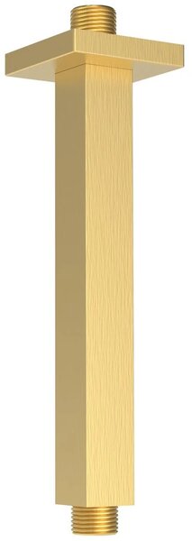 Sapho Sapho, stropné sprchové ramienko, hranaté, 200mm, zlatá matná, 1205-07GB