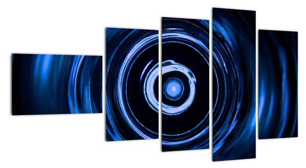 Modrý abstraktný obraz (Obraz 110x60cm)