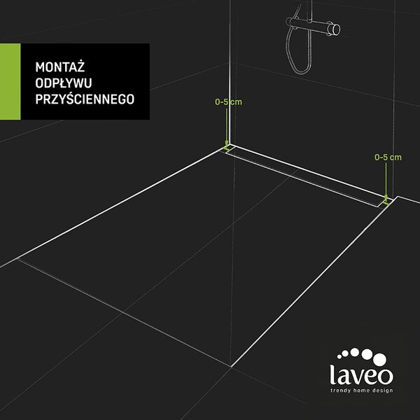 Laveo Basso, lineárny odtok s mriežkou 50 cm, ružové zlato, LAV-COB_851D