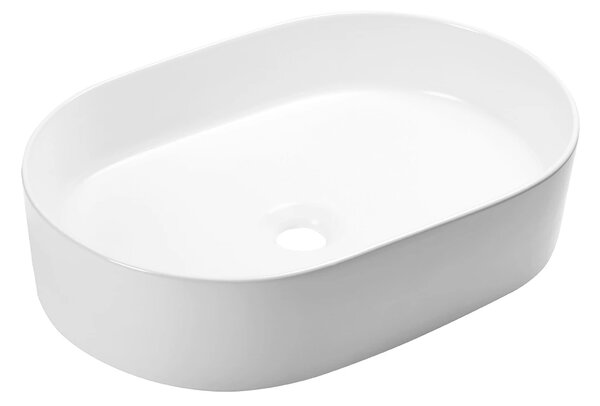 Laveo Desna, oválne umývadlo na dosku 500x350x120 mm, biela, LAV-VUD_6250