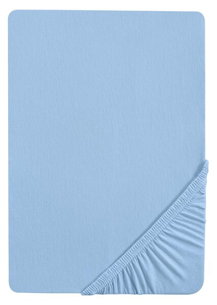 Biberna Napínacia plachta (90 – 100 x 200 cm, ľadová modrá) (100226989)