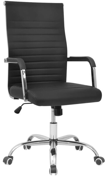 Kancelárske kreslo, umelá koža 55x63 cm, čierno