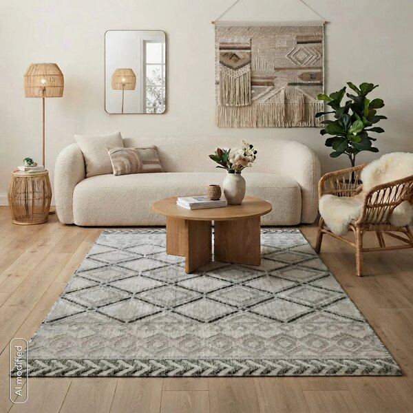 Dekorstudio Koberec BOHO LINDA4, svetlosivý Rozmer koberca: 80x150cm