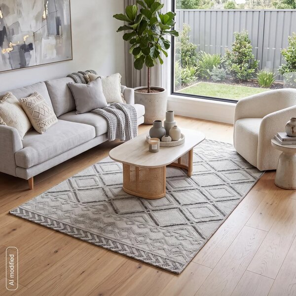 Dekorstudio Koberec BOHO LINDA4, svetlosivý Rozmer koberca: 80x150cm