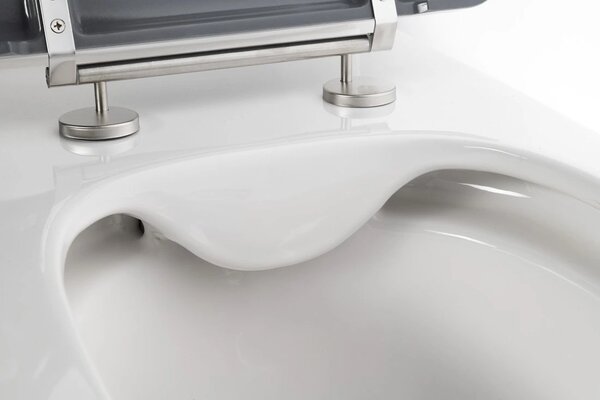 Sapho Sapho, MEDIC RIMLESS misa pre kombi WC, spodný/zadný odpad, biela, MC102-111