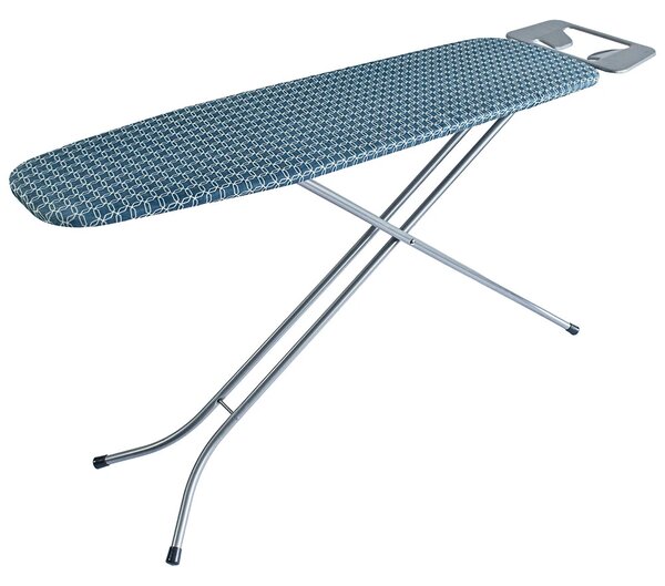 Erga Model 103, žehliaca doska 125x33,5x87 cm, strieborná-modrý vzor, ERG-SEP-10DESPRMOD103