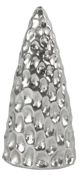 Vianočná dekorácia stromček SILVER LIGHTS 12 cm, strieborný