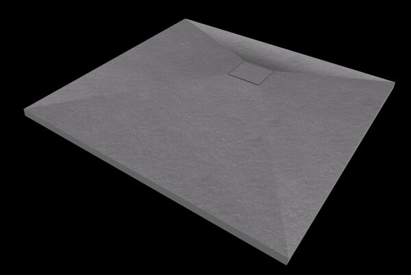 Gamma Erga Oldaf, SMC štvorcová sprchová vanička 90 x 90 cm, šedá matná, ERG-GMA-OL-9090G