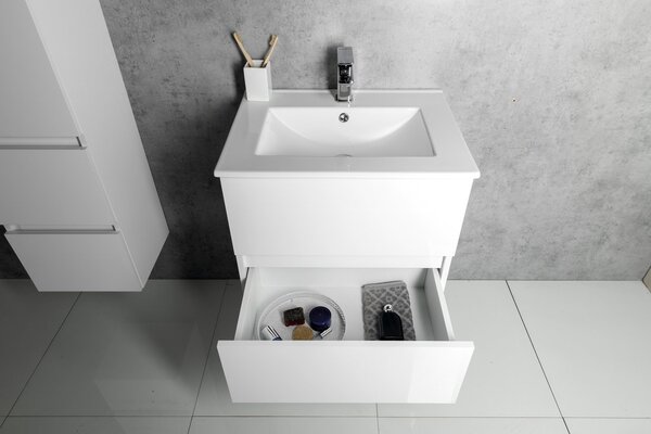 Aqualine Aqualine, PANEDA umývadlová skrinka 59,5x55x45,2cm, biela, PN260