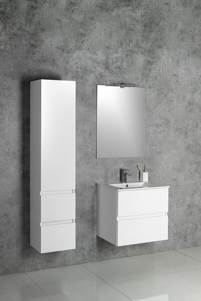 Aqualine Aqualine, PANEDA umývadlová skrinka 59,5x55x45,2cm, biela, PN260