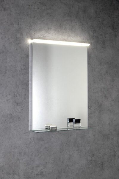 Sapho Sapho, TRAKA zrkadlo s LED osvetlením a poličkou, 60x80cm, TK060