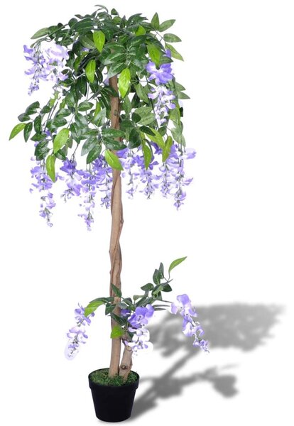 Umelá rastlina v kvetináči, vistéria 120 cm