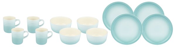 ERNESTO Jedálenská porcelánová súprava, 12-dielna (modrá) (100333943)