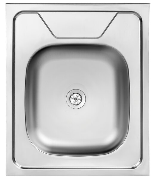 Kuchinox 60, 1-komorový nerezový drez 500x600x160 mm, oceľová, LAV-SK6_010T