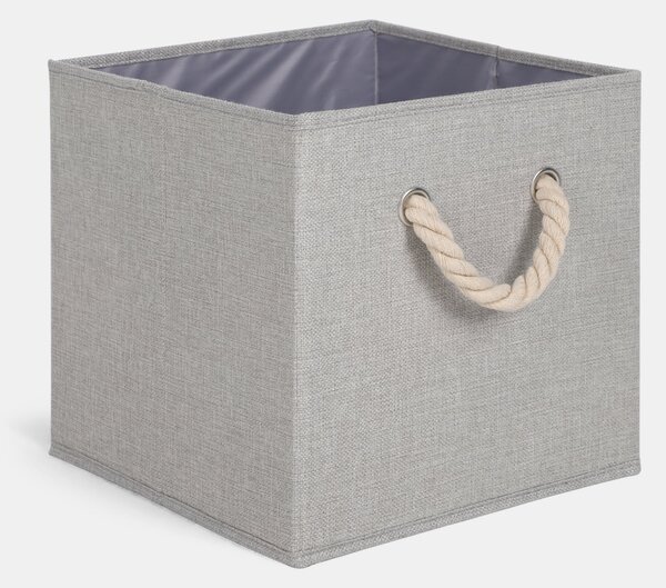 Sinsay - Úložný box s pleteným úchytom - béžová