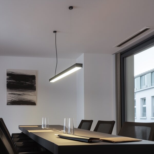 LED stropné prisadené závesné svietidlo CYNIDECO LED/12W/230V 4000K čierna