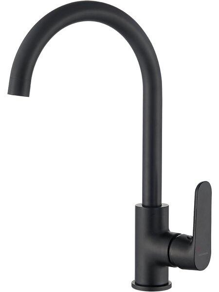 Kuchinox Dima, vysoká drezová batéria s výtokom v tvare U, čierna matná, LAV-BQD_768D