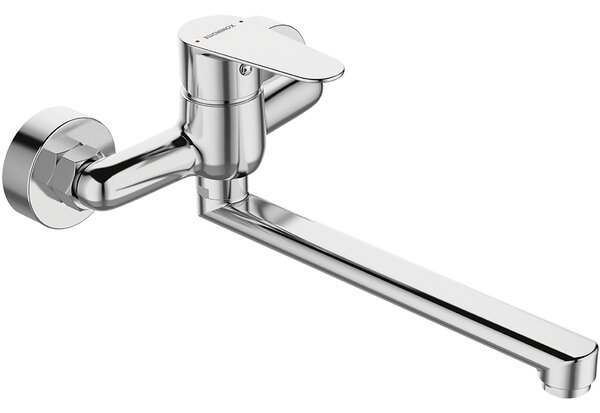 Kuchinox Fresno, nástenná drezová batéria L-272, 150 mm, chrómová, LAV-BQF_080D