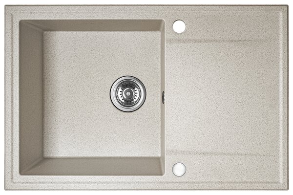 Kuchinox Hunter, 1-komorový granitový drez 670x440x180mm, béžová, LAV-SBU_411T
