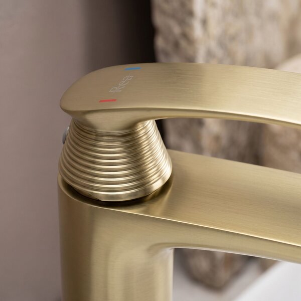 Umývadlová batéria PREMIUM REA Como Brush Gold Low