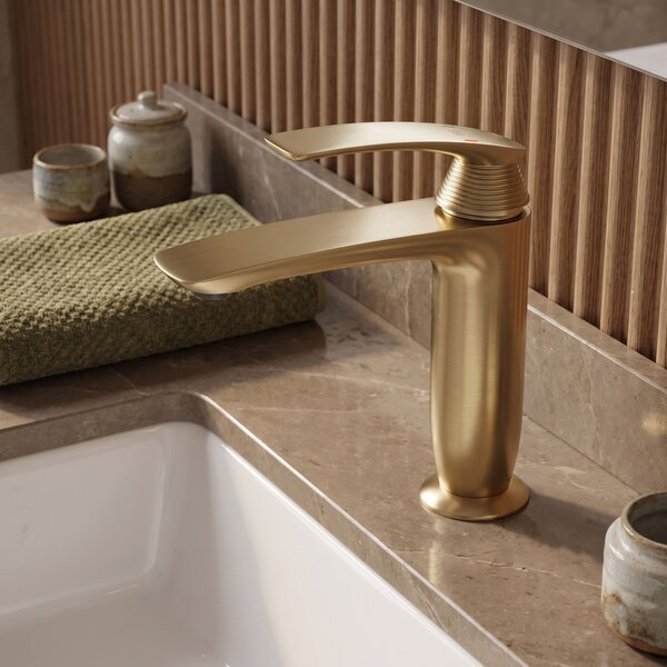Umývadlová batéria PREMIUM REA Como Brush Gold Low