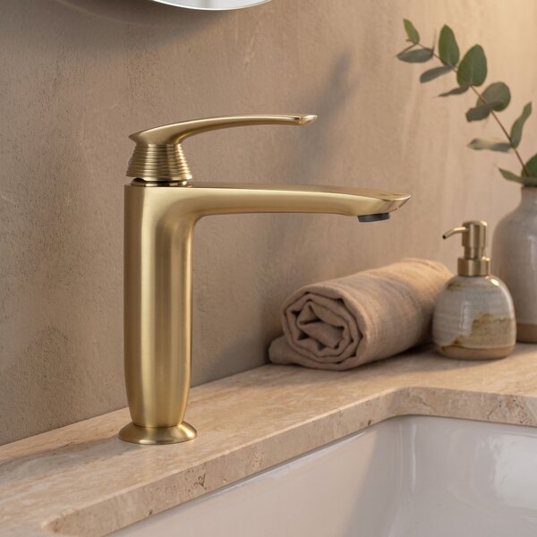 Umývadlová batéria PREMIUM REA Como Brush Gold Low