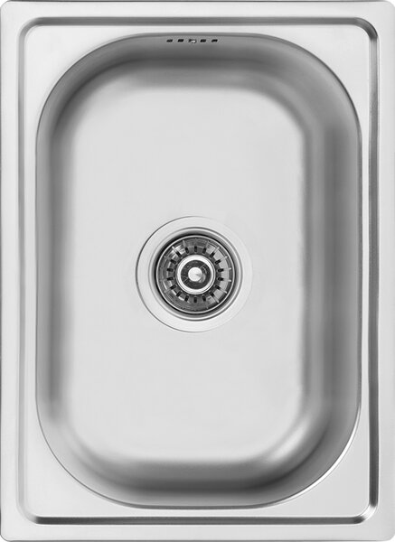 Kuchinox Mini, 1-komorový nerezový drez 350x480x195 mm, hladký dekor, oceľová, LAV-SKM_010T