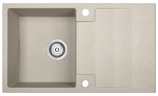 Kuchinox Rab, 1-komorový granitový drez 760x440x160 mm, béžová, LAV-SBF_411Y