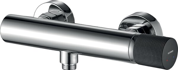 Kuchinox Peros, nástenná sprchová batéria, 150 mm, chrómová/čierna, LAV-BQP_040D