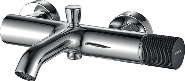 Kuchinox Peros, nástenná vaňová batéria, 150 mm, chrómová/čierna, LAV-BQP_010D