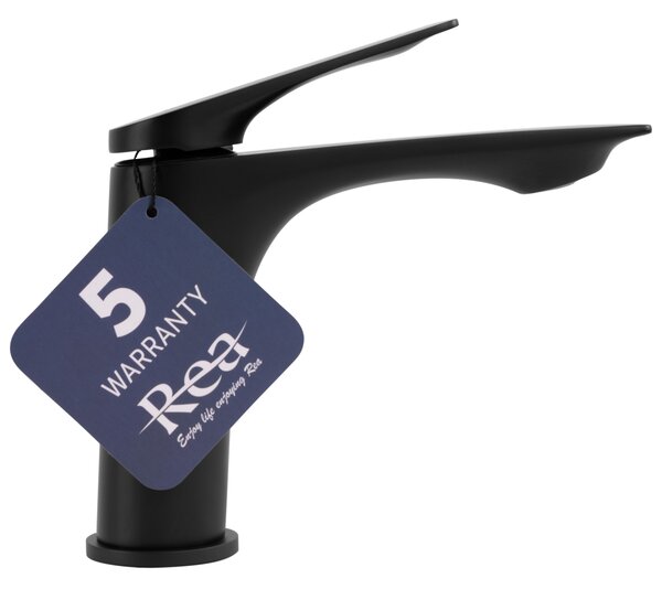 Rea Avalon, umývadlová batéria h-165, čierna matná, REA-B1117