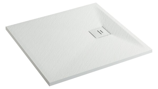 Erga Hyper, SMC sprchová vanička 90x70x2,6 cm + sifón, biela matná, ERG-V06-SMC-7090S-WH