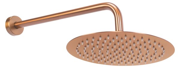 Rea Lungo, termostatický sprchový set pod omietku s dažďovou hlavovou a ručnou sprchou, medená matná, REA-P8808