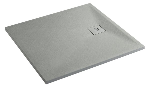 Erga Hyper, SMC sprchová vanička 90x70x2,6 cm + sifón, šedá matná, ERG-V06-SMC-7090S-GR